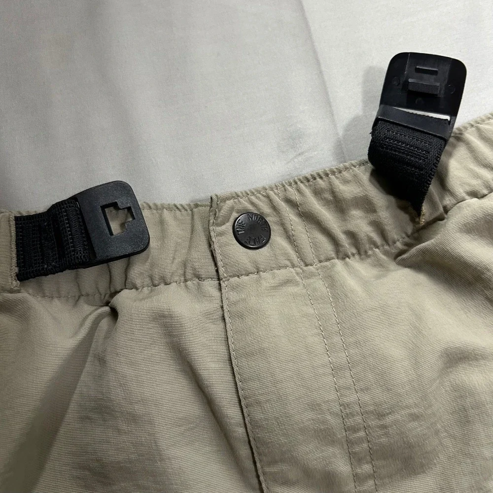 The North Face Cargo Shorts Mens XL Tan Nylon Gorpcore Hiking Trail